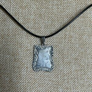 Vintage .925 Sterling Picture Frame Pendant